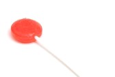 red-lollipop-on-white